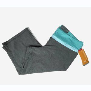 Champion High Performance Capri Leggings Gray Blue‎ XXL NWT Fitted Activewear